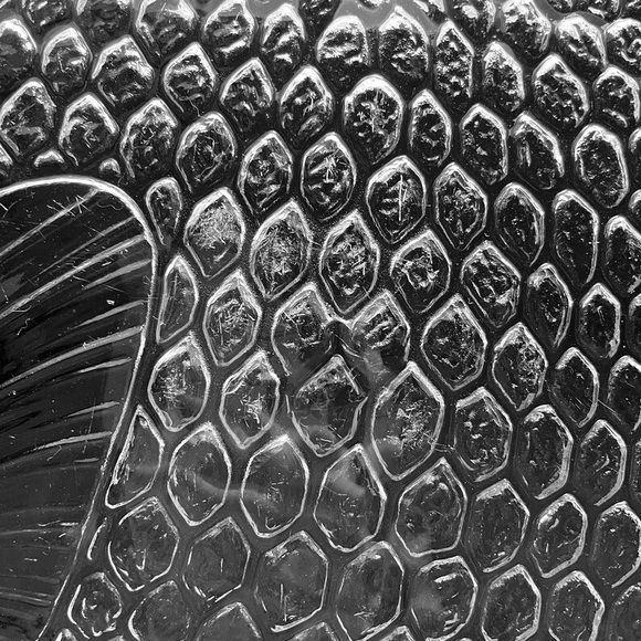 Vintage 1970s Arcoroc France -Poisson- 16" Serving Platter Fish Clear Embossed - Picture 6 of 7